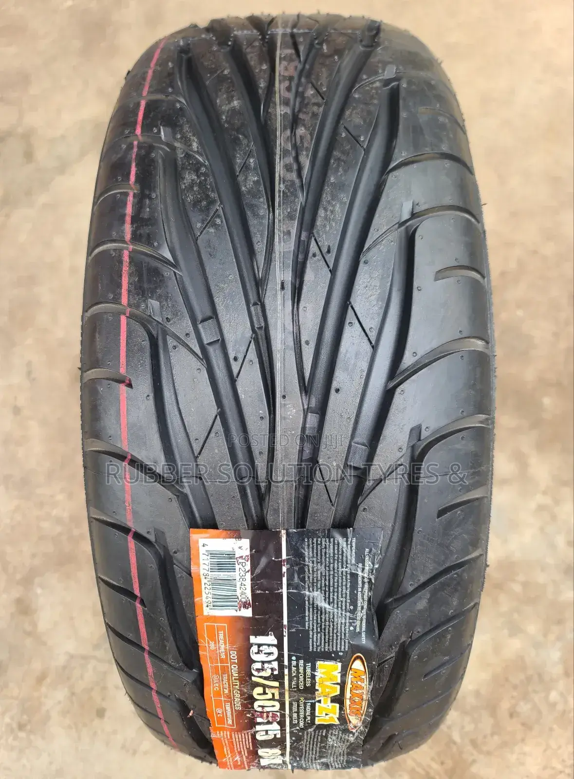 195 /50 R15 Maxxis Tyres 86v Ma-Z1 Made in Thailand