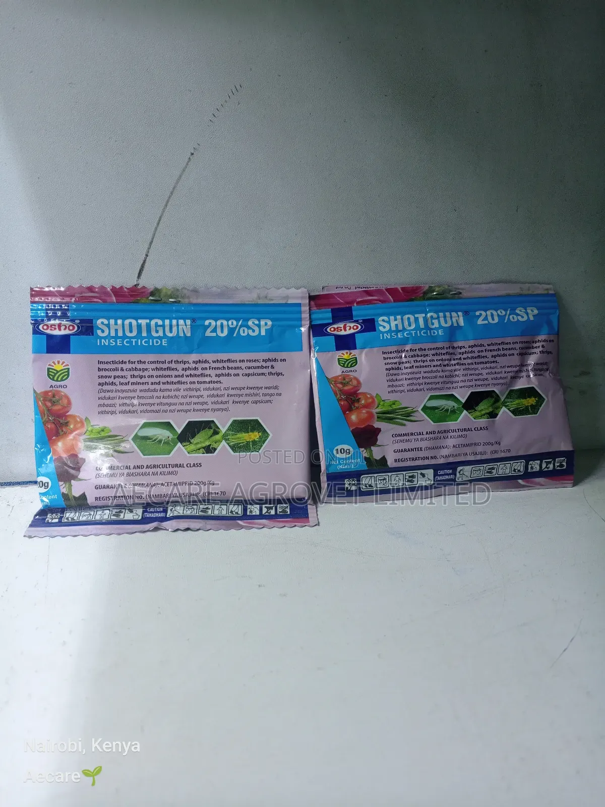 Shotgun 20% Insecticide 10 and 20 Grams
