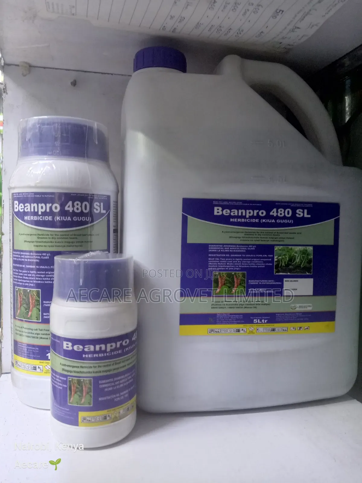 Beanpro 480sl Herbicide 200ml, 1litre, 5litre