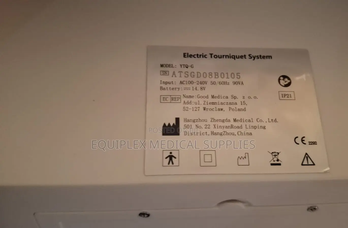 Electric Automatic Tourniquet System With Stand (Imported)