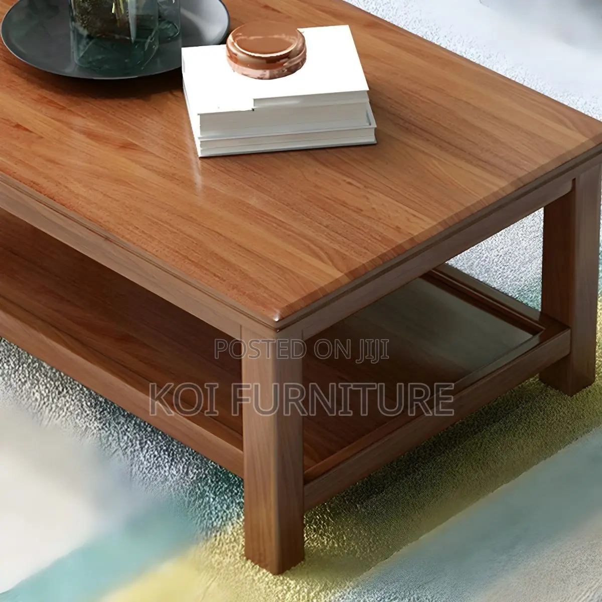 Coffe Table; Mahogany Executive Living Room Home Office Coffee Table