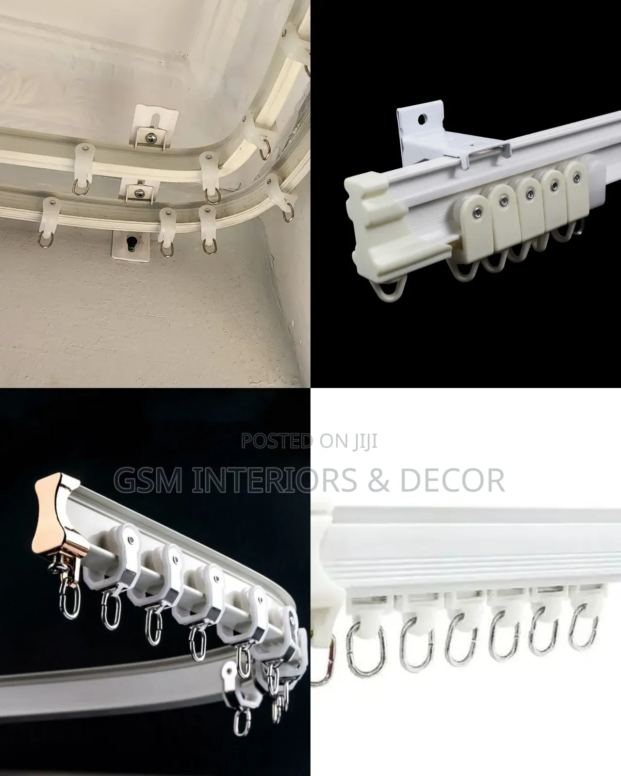 New Arrivals Aluminium Curtain Rails in Bracketss