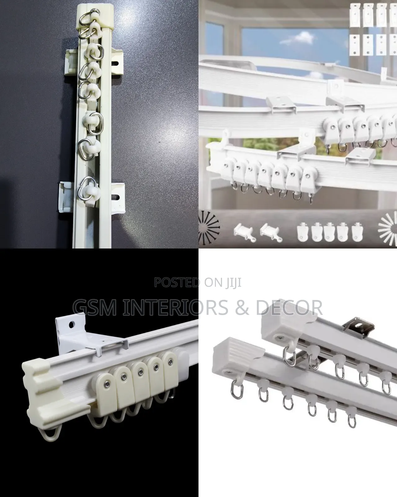 Aluminium Curtain Rails Unbendable Straight