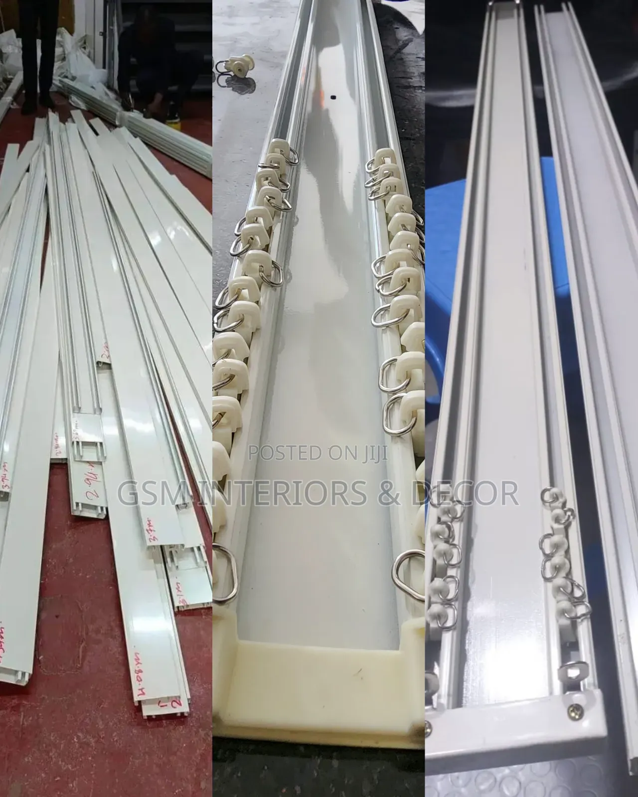 Aluminium Double Curtain Rails New Imports