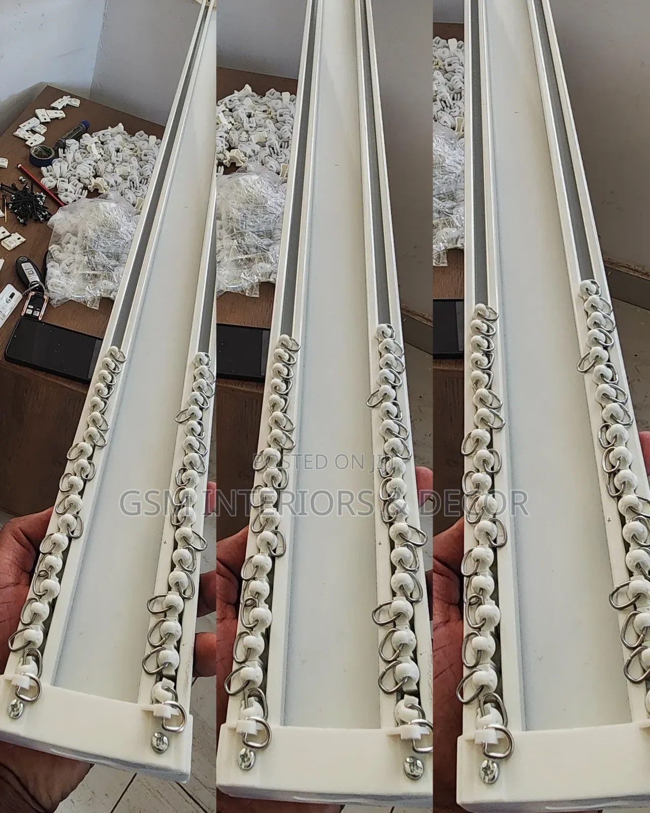 Aluminium Double Curtain Rails for High End Residence