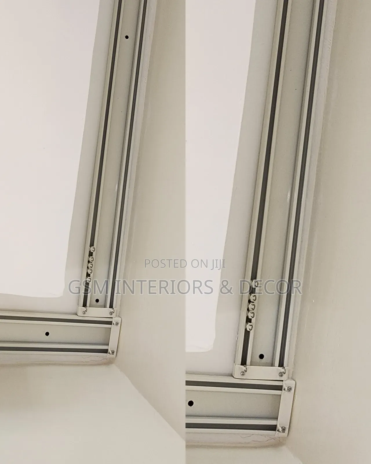 Aluminium Double Curtain Rails for Curved Windows With Accessories