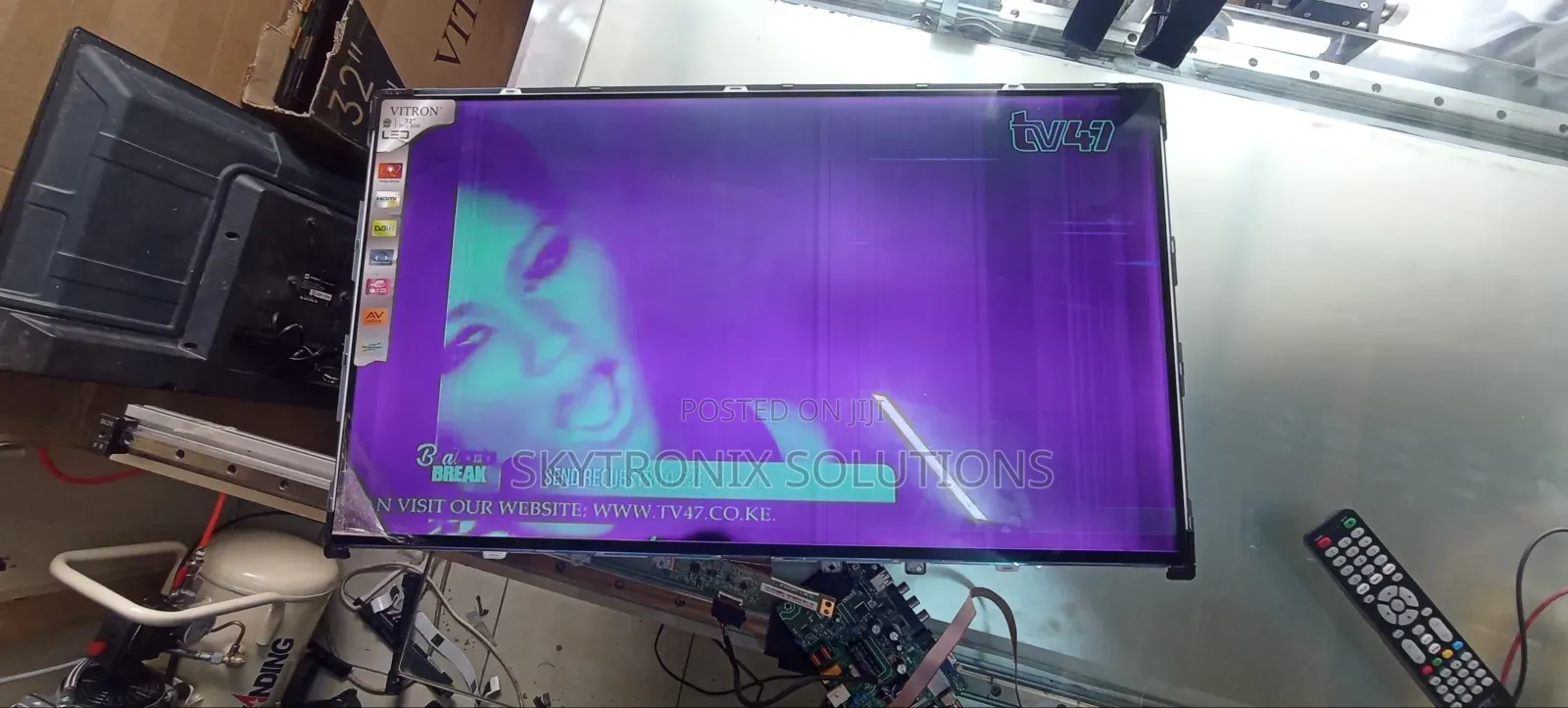Repairing Tv Backlights. Blueish Display, Dark Halfway, Totally Blank