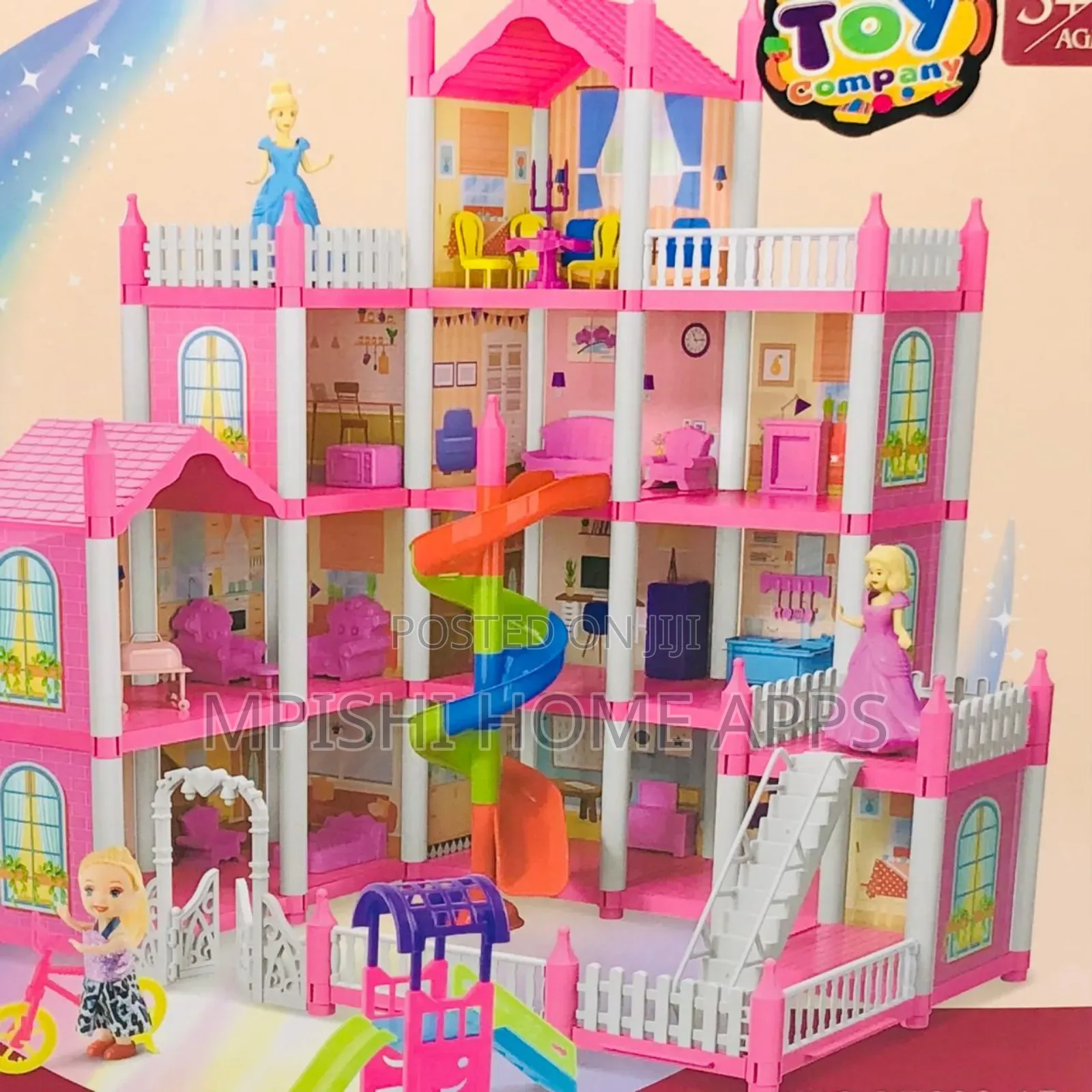 215pcs Diy Dream Villa Doll House