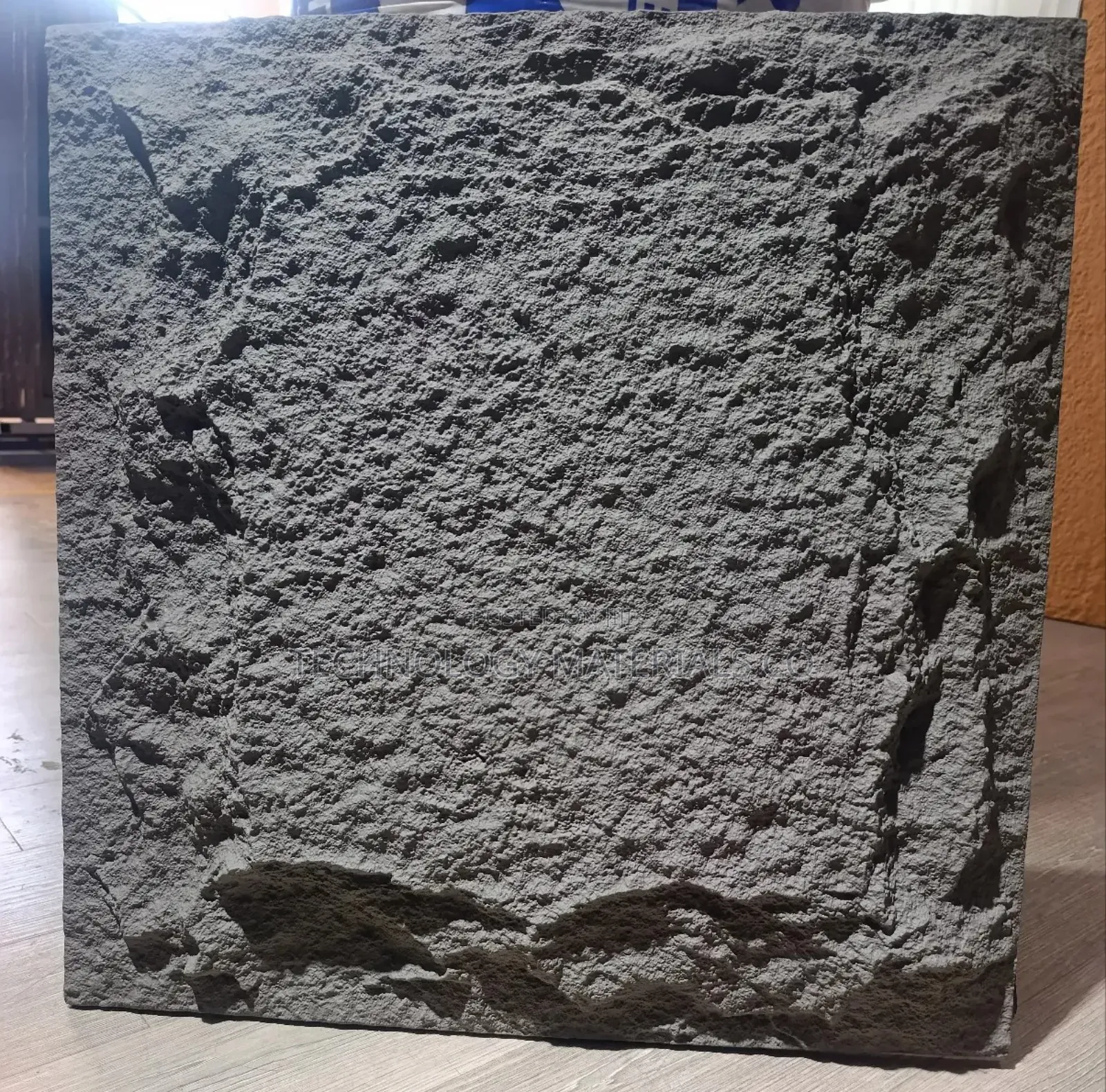 Dark Grey Pu Stone Wall Panels – Modern Feature Wall Cladding