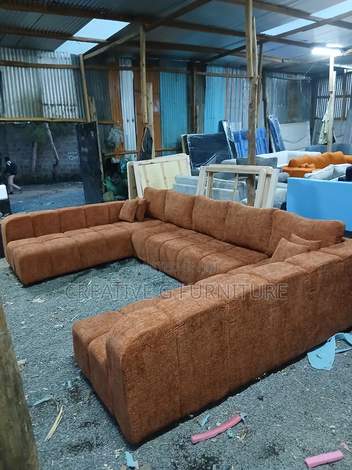 Luxury Bubble U-Shape 12-Seater Sofa – Modern Plush Comfort 