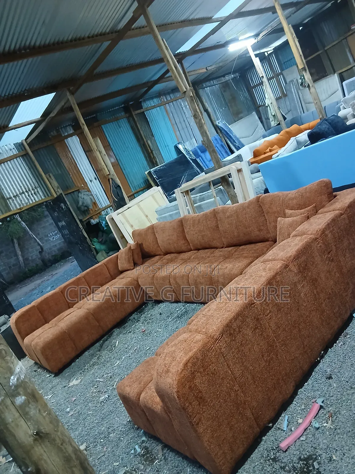 Luxury Bubble U-Shape 12-Seater Sofa – Modern Plush Comfort 