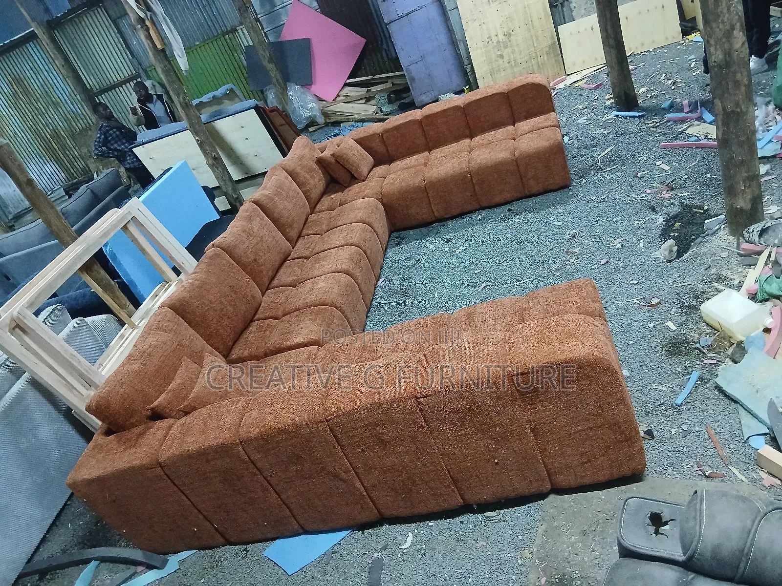 Luxury Bubble U-Shape 12-Seater Sofa – Modern Plush Comfort 
