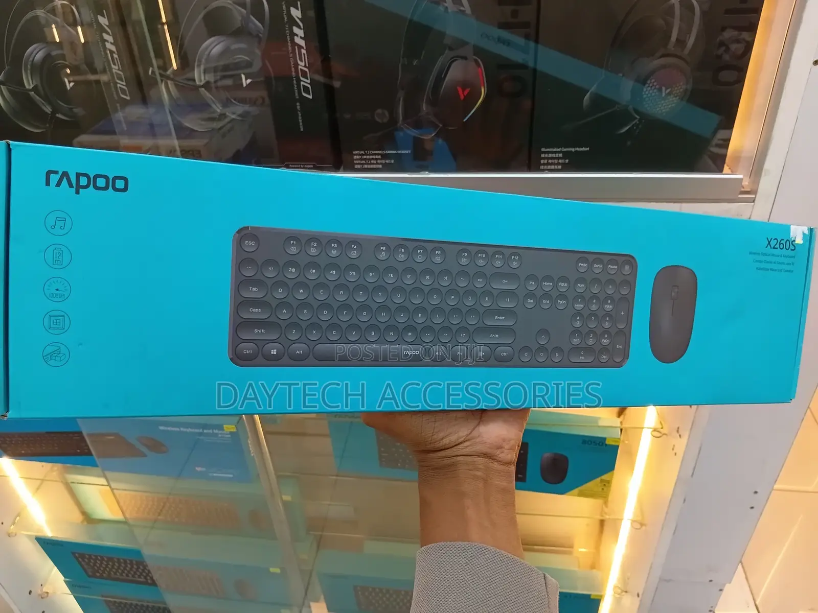 Rapoo X260s Wireless Optical Mouse and Keyboard Combo.