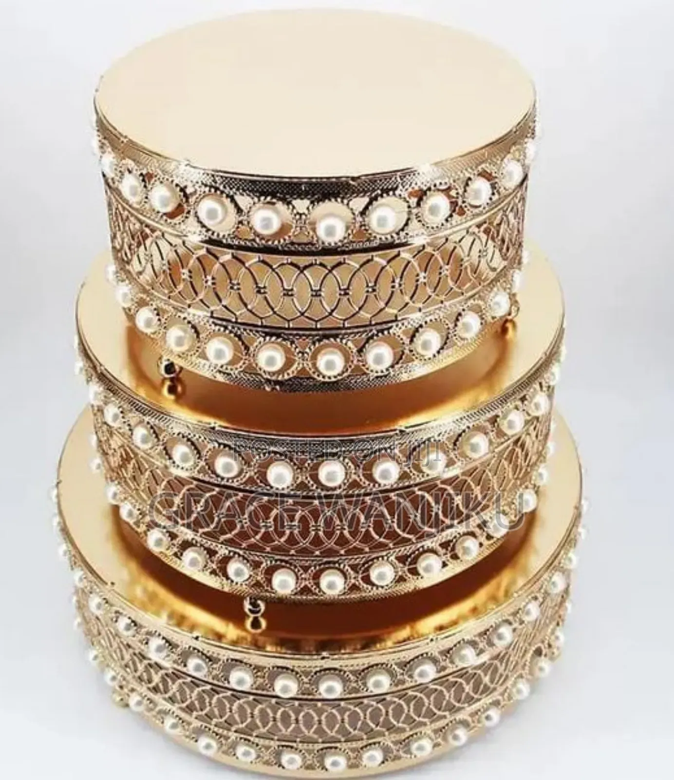 3pcs Iron Top Cake Stand