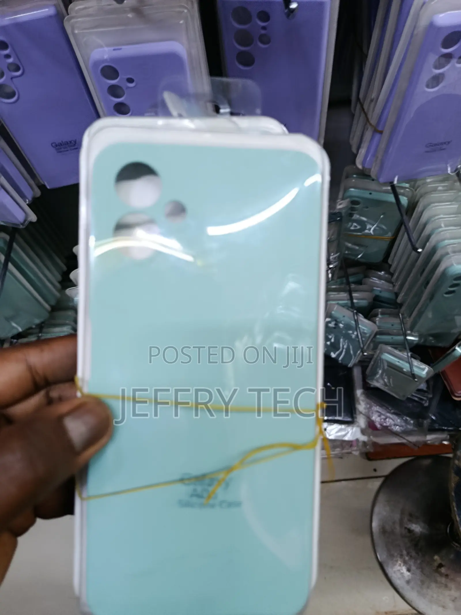 Ryphez Samsung Galaxy A06 Liquid Silicone Case With Cloth Lining-Mint