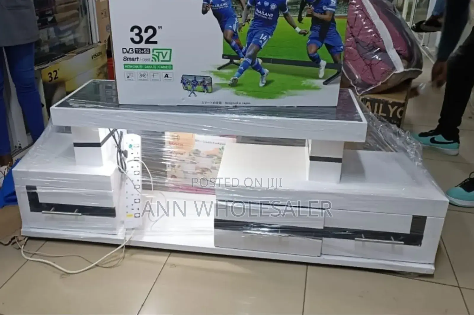 White Executive Tv Stand