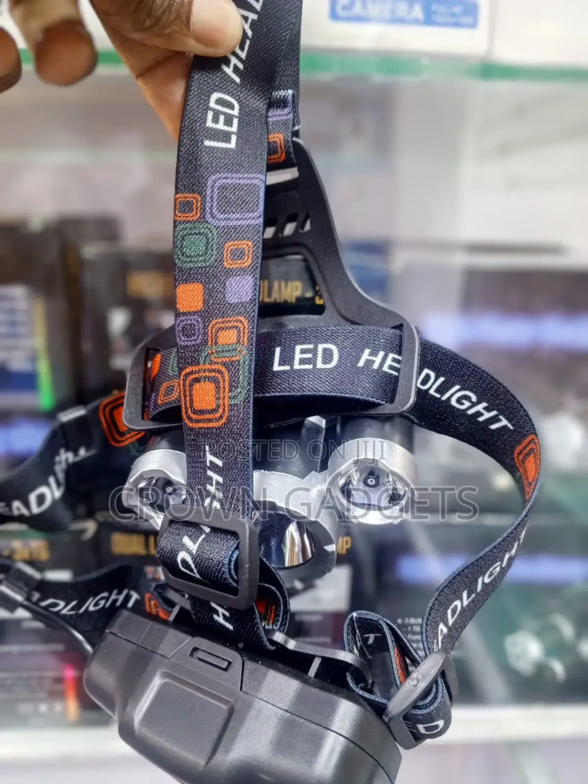 3-Bulb Led Headlamp Rechargeable High Power Waterproof