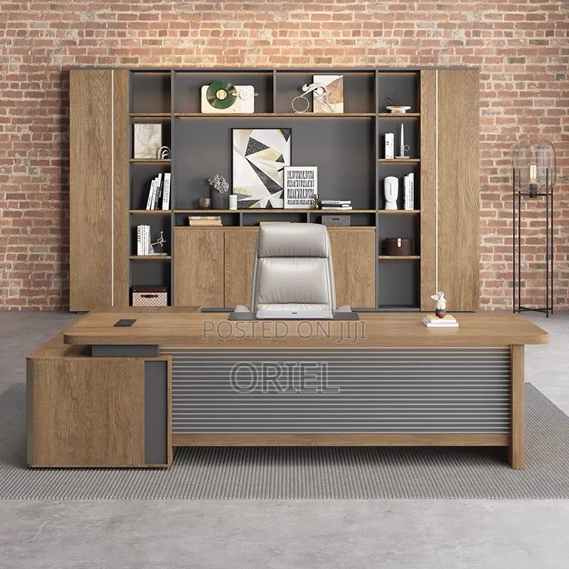 Office Desk : Office L-Shaped Executive 180 Centimeters Managers Desk