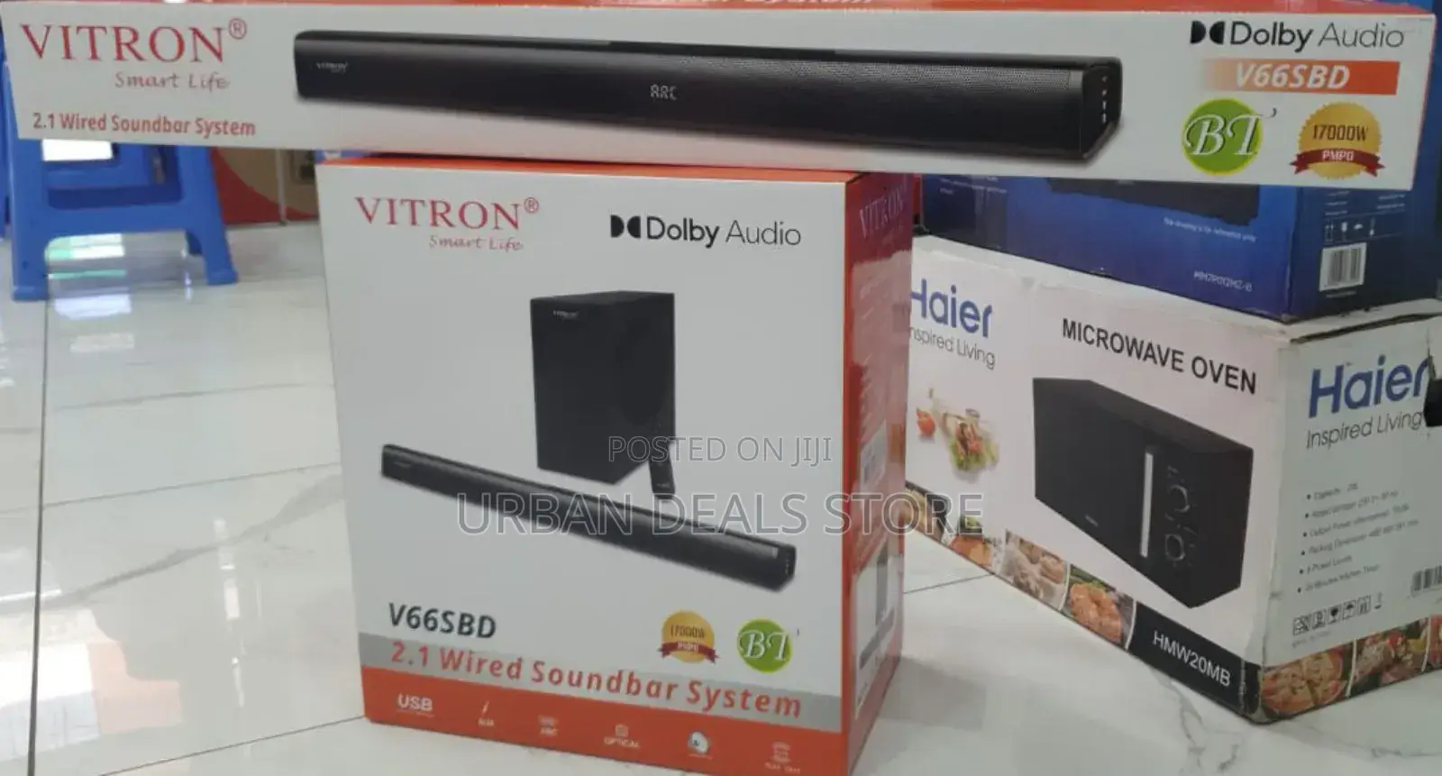 Vitron V66sbd 17000w Dolby Atmos 2.1ch Wired Soundbar System