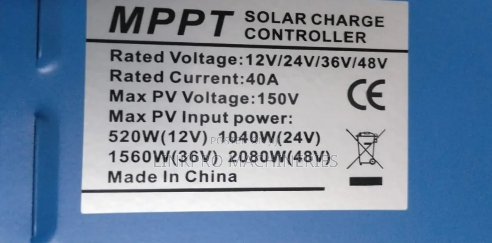 Solarpex 40a Charge Controller MPPT