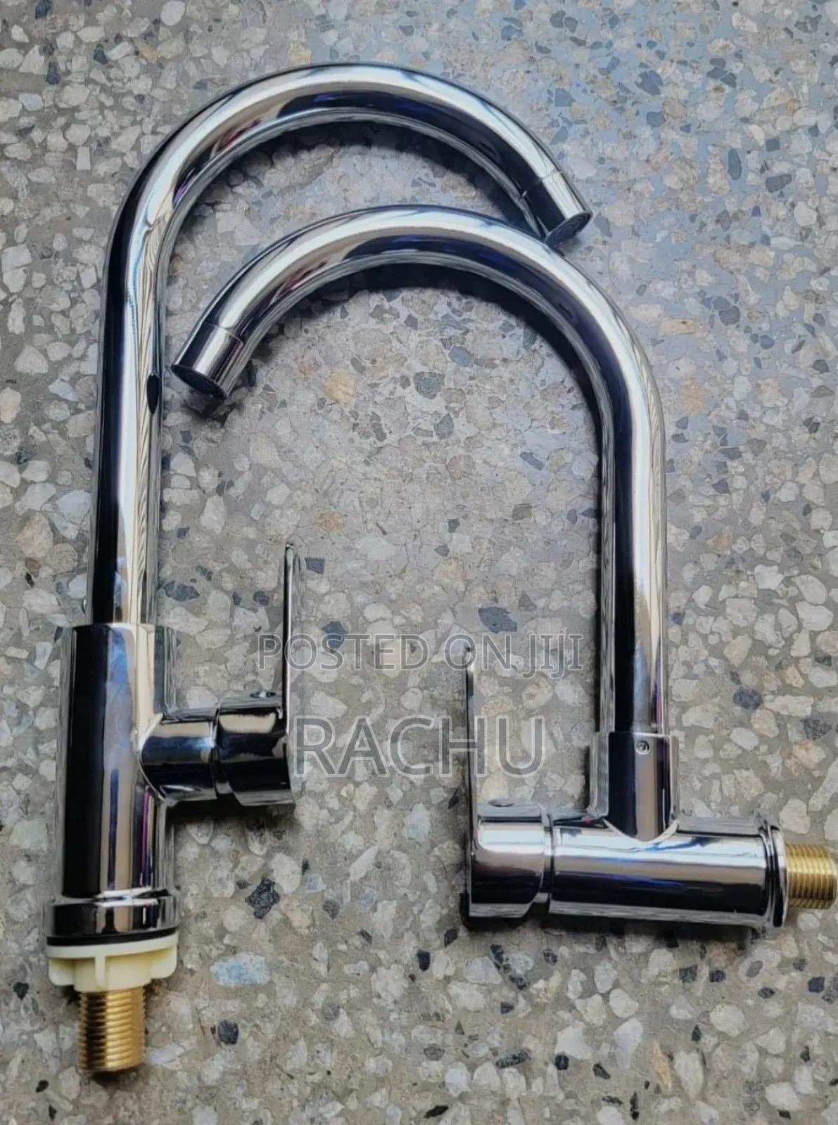 Kitchen Tap Silver Wall And Pillar