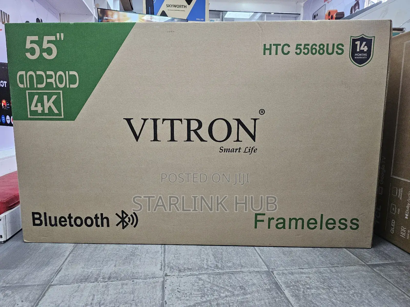 Vitron 55 Inch Smart Android Led Tv Htc5568us