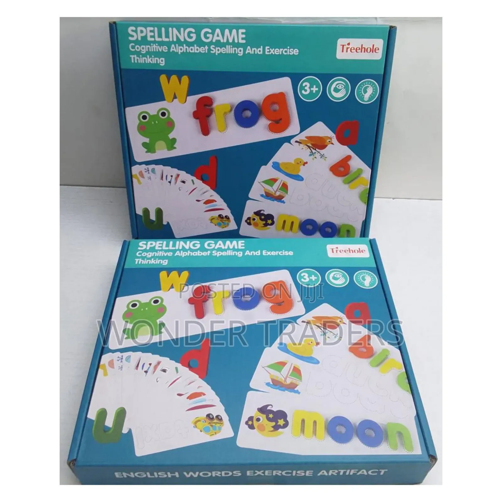 Wooden Spelling Game for Kids, Early Education Word Making