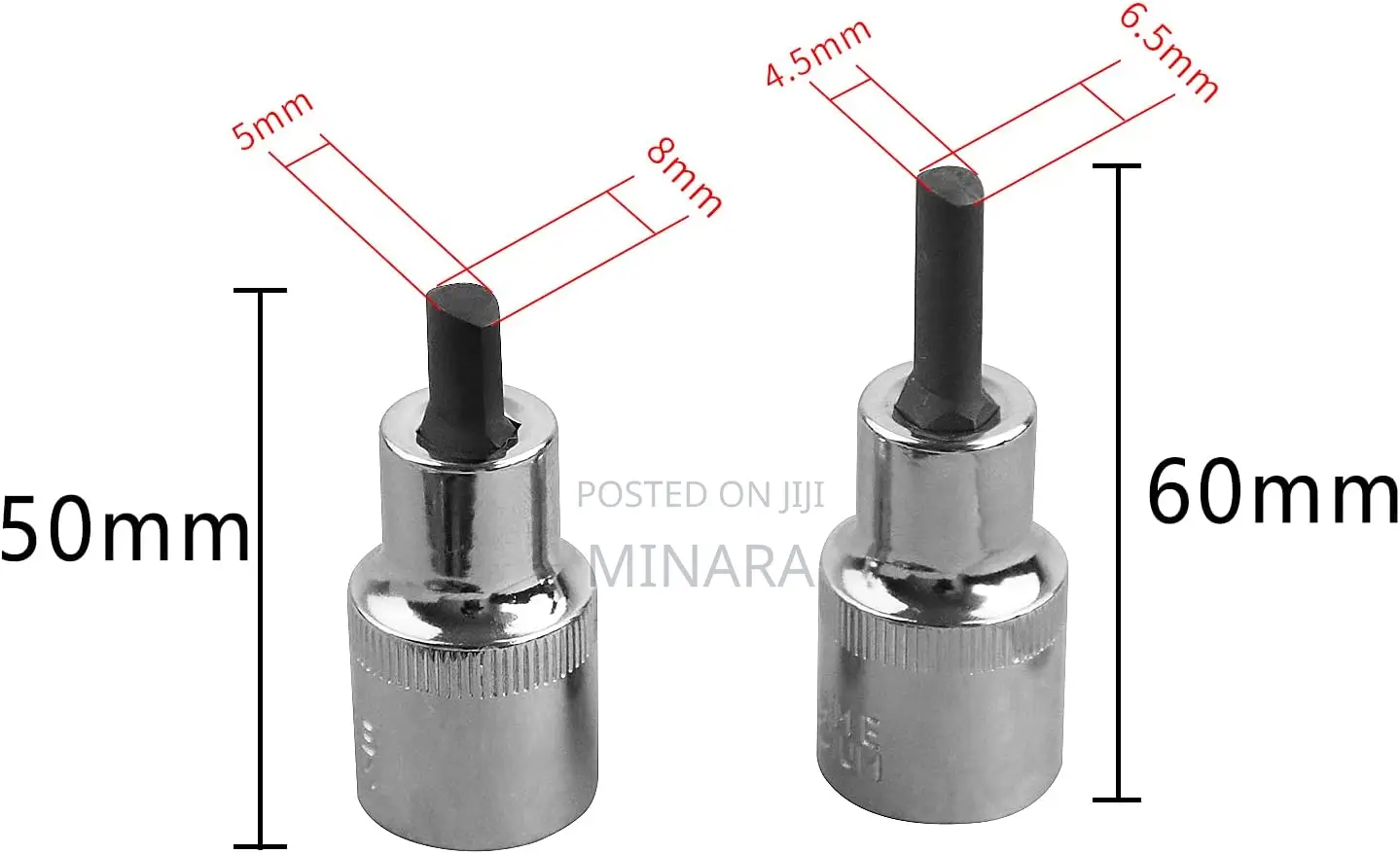 2 Pc, Suspension Strut Spreader Socket, 1/2" Dr Shock Absorber Tool