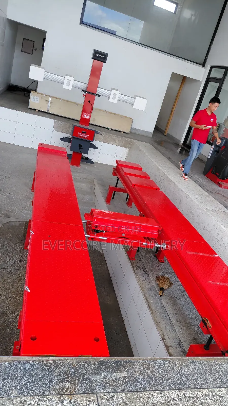Heavy Duty Sunshine Italy 3d Alignment Machine With Pit Rack Lift.