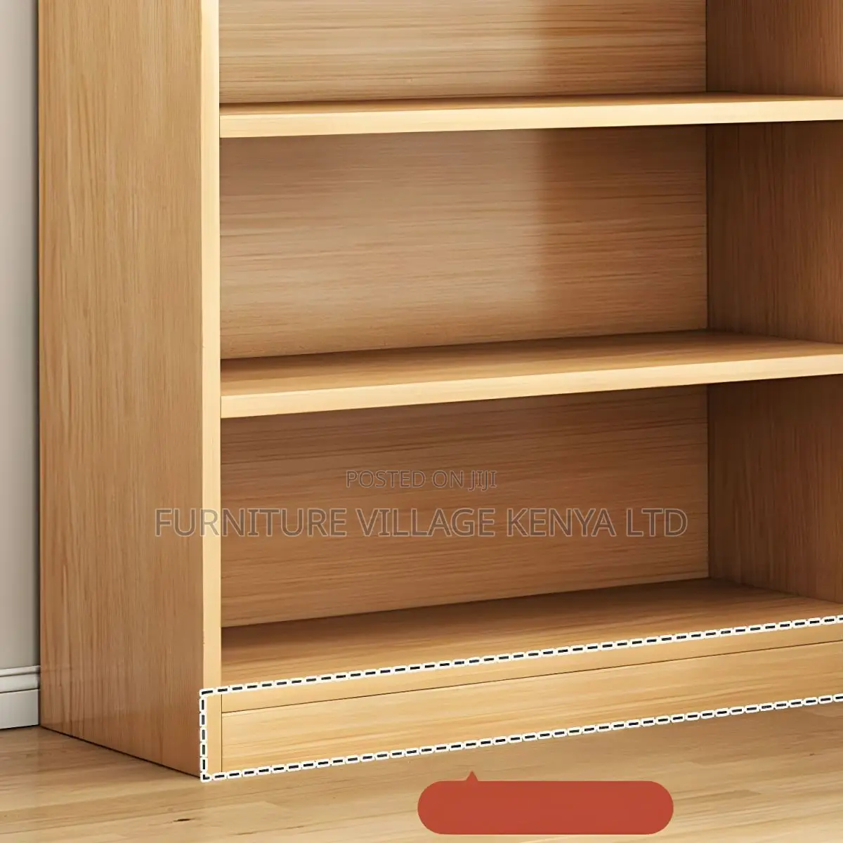Bookcase; Wooden 5-Tier Office Bookcase