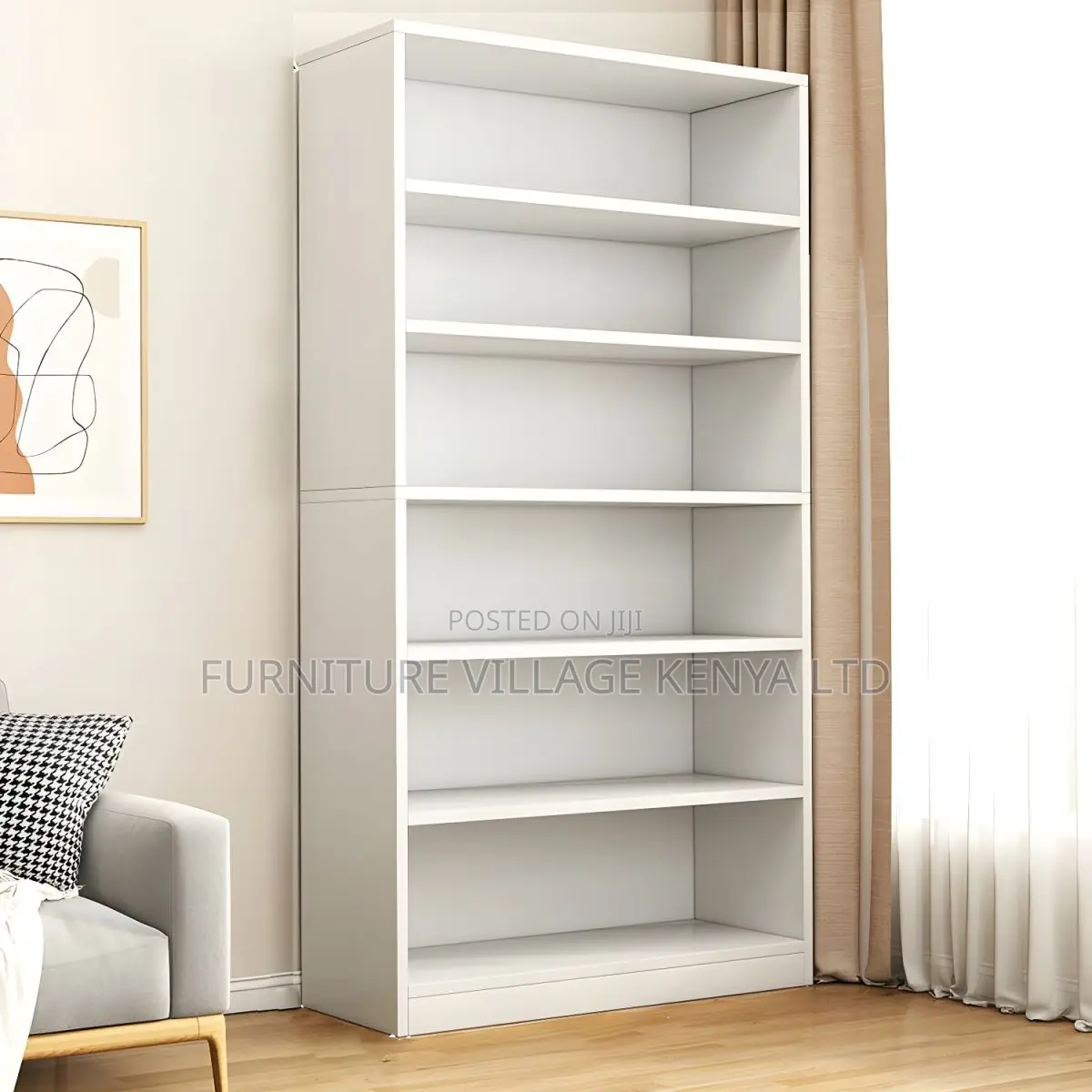 Bookcase; Wooden 5-Tier Office Bookcase