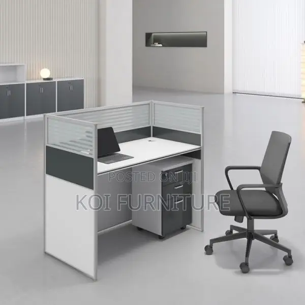 Office Desk; One User Office Workstation Desk With Patition Wall