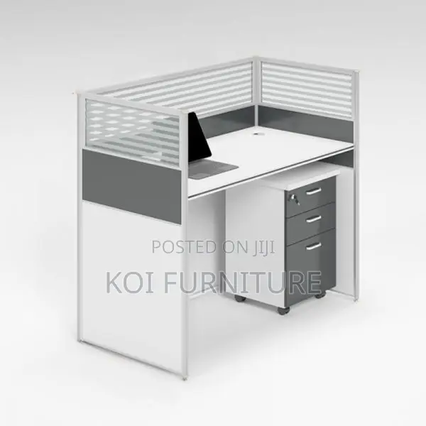 Office Desk; One User Office Workstation Desk With Patition Wall