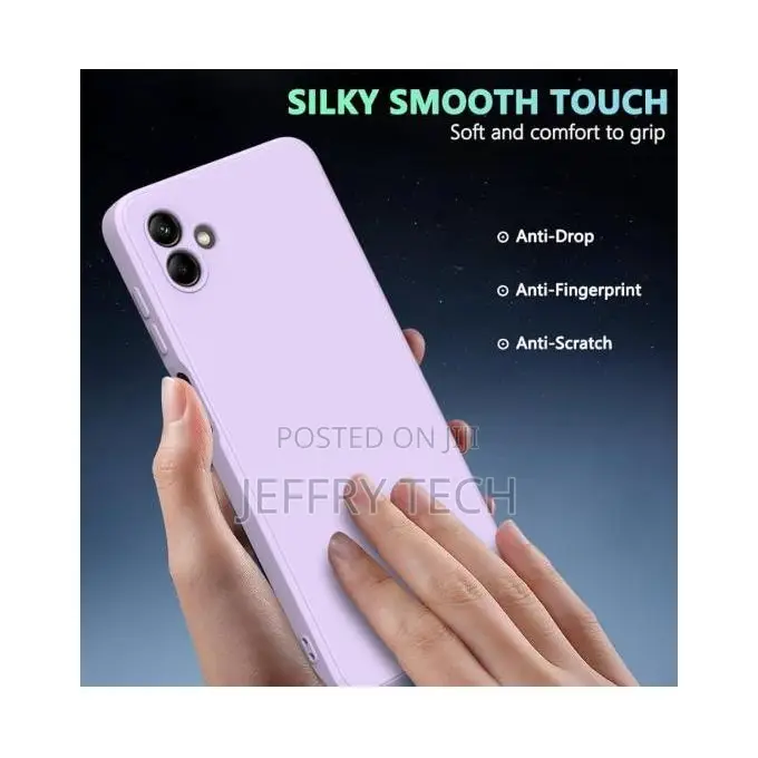 Silicone Back Cover for Samsung Galaxy A06 – Protective, SHT – Purple