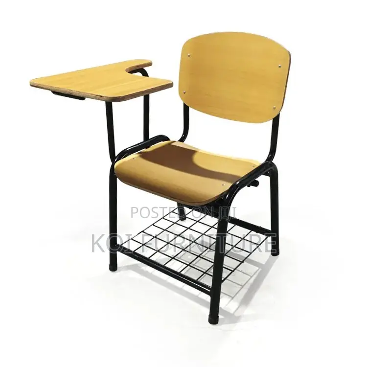Office Chairs; Wooden School Seats With Writing Pad