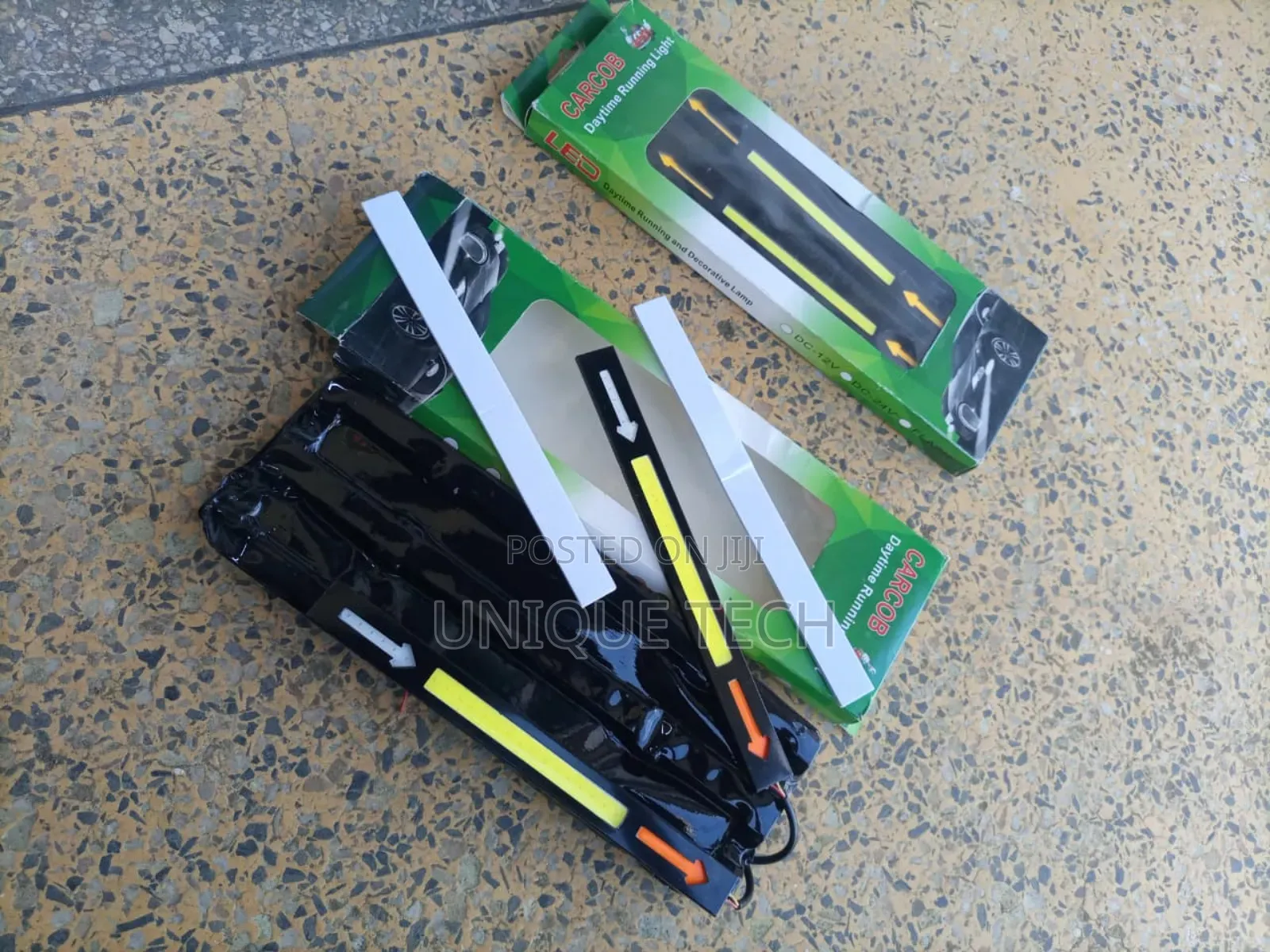 Cob Car DRL With Indicator(Yellow/Red /Blue)