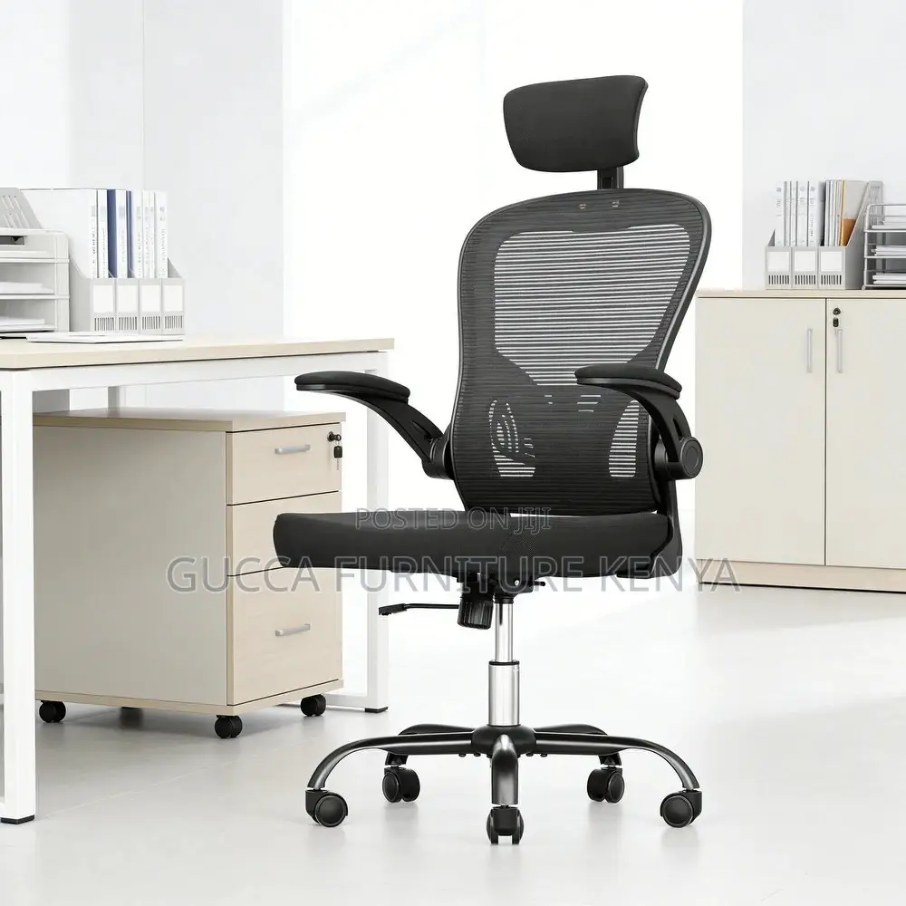 Swivel Ergonomic Mesh Seat With Flip Arms