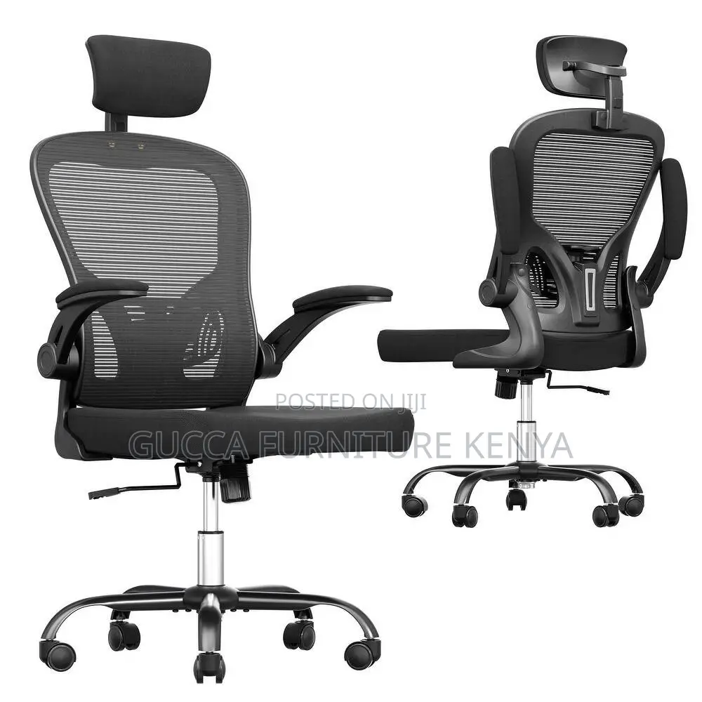 Swivel Ergonomic Mesh Seat With Flip Arms