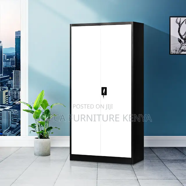 2-Door Full Steel Gray/White Filling Cabinet