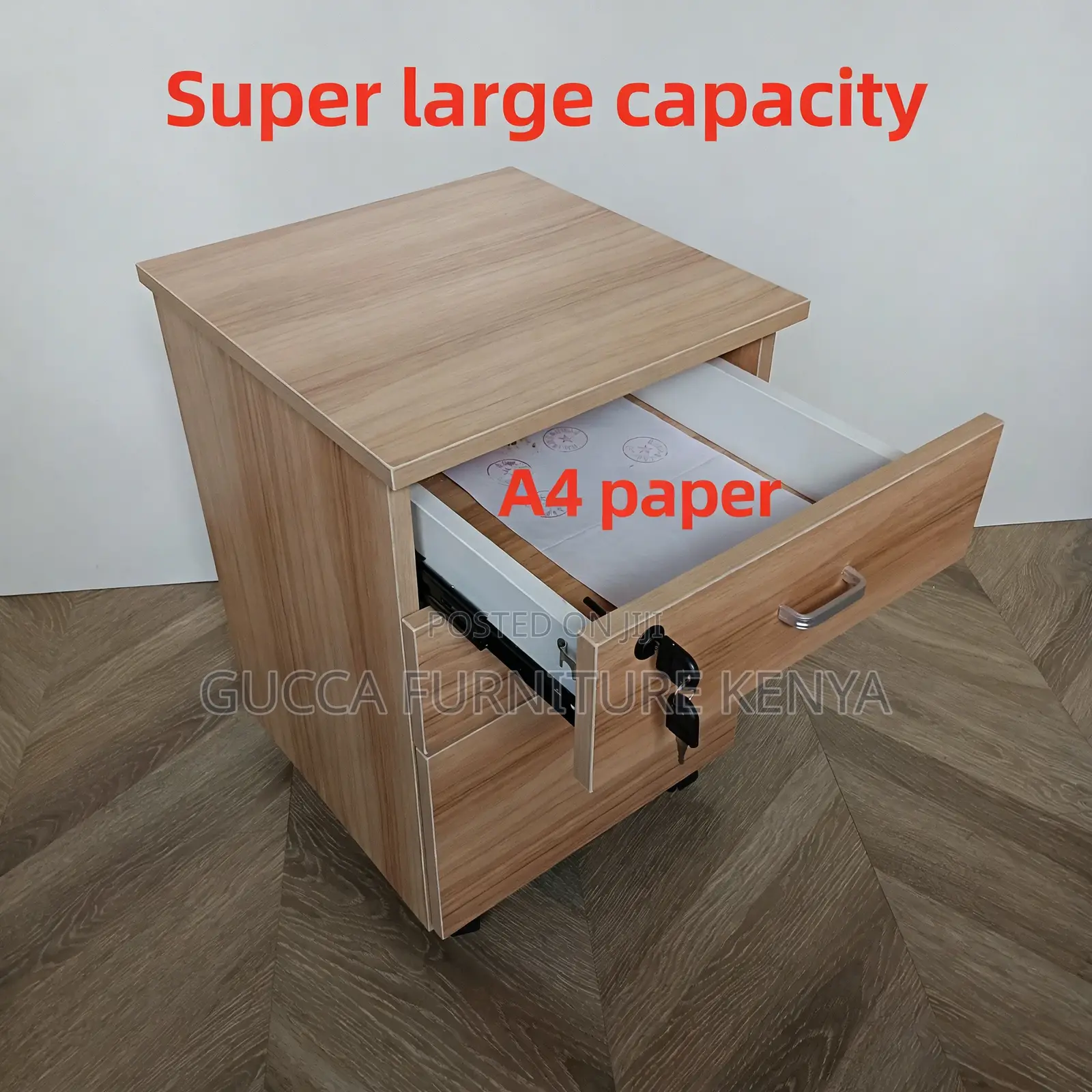 Office Three-Drawers Desk Pedestal Cabinet