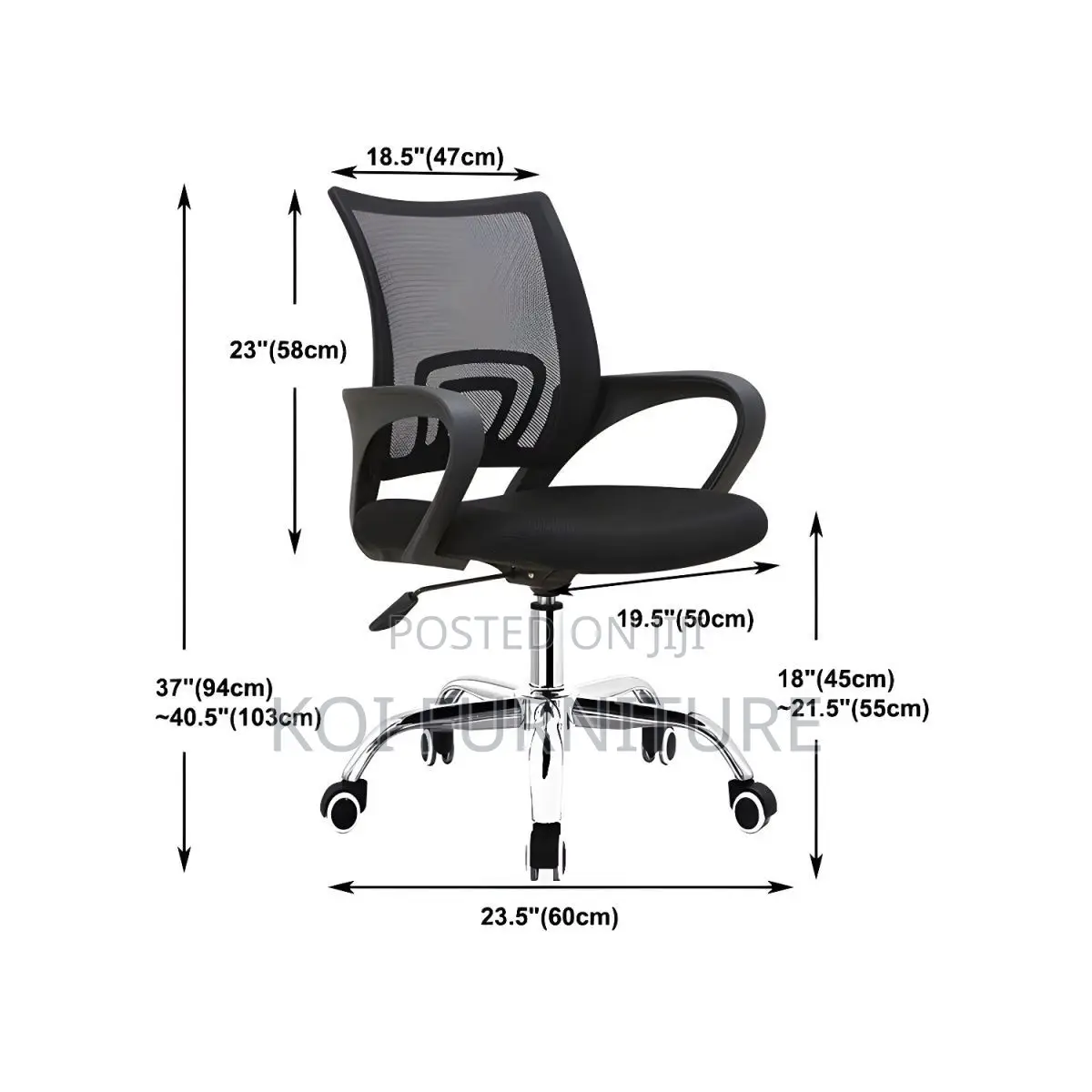 Office Chairs; Cool Fabric Clerical Mesh Office Seats