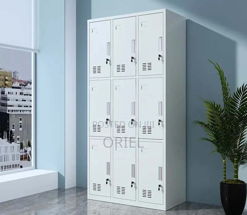 Modern Office Cabinet : Office Storage 9-Door Steel Cabinet