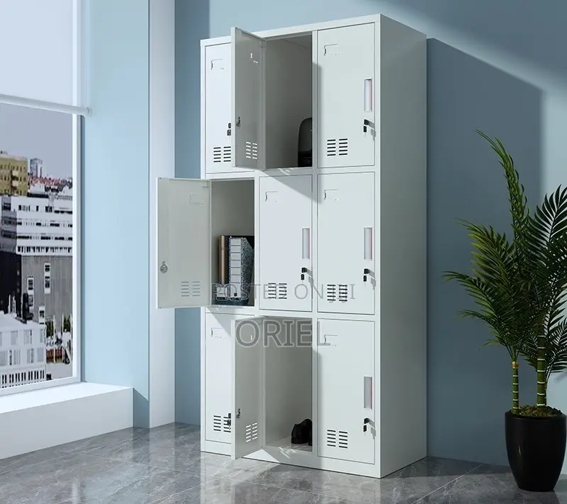 Modern Office Cabinet : Office Storage 9-Door Steel Cabinet