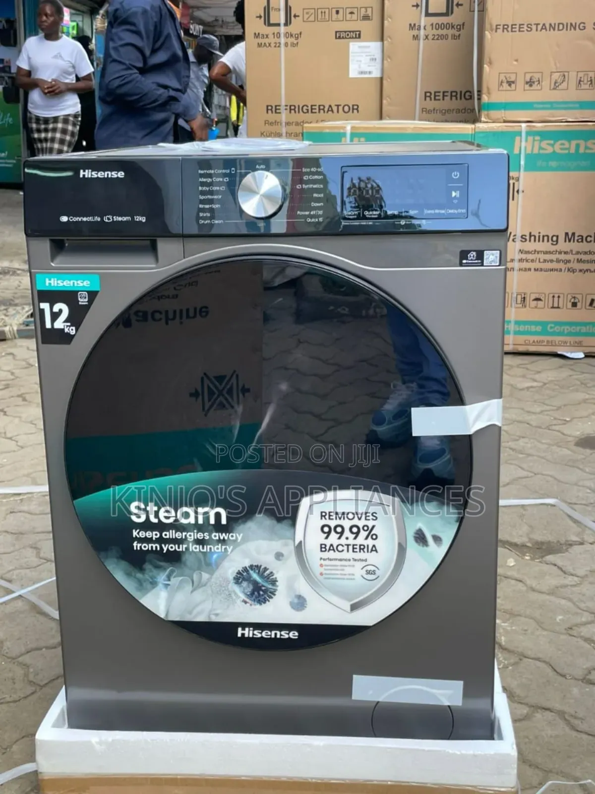 Hisense Washing Machine 12kg Front Wash and Spin 
Washing Machine