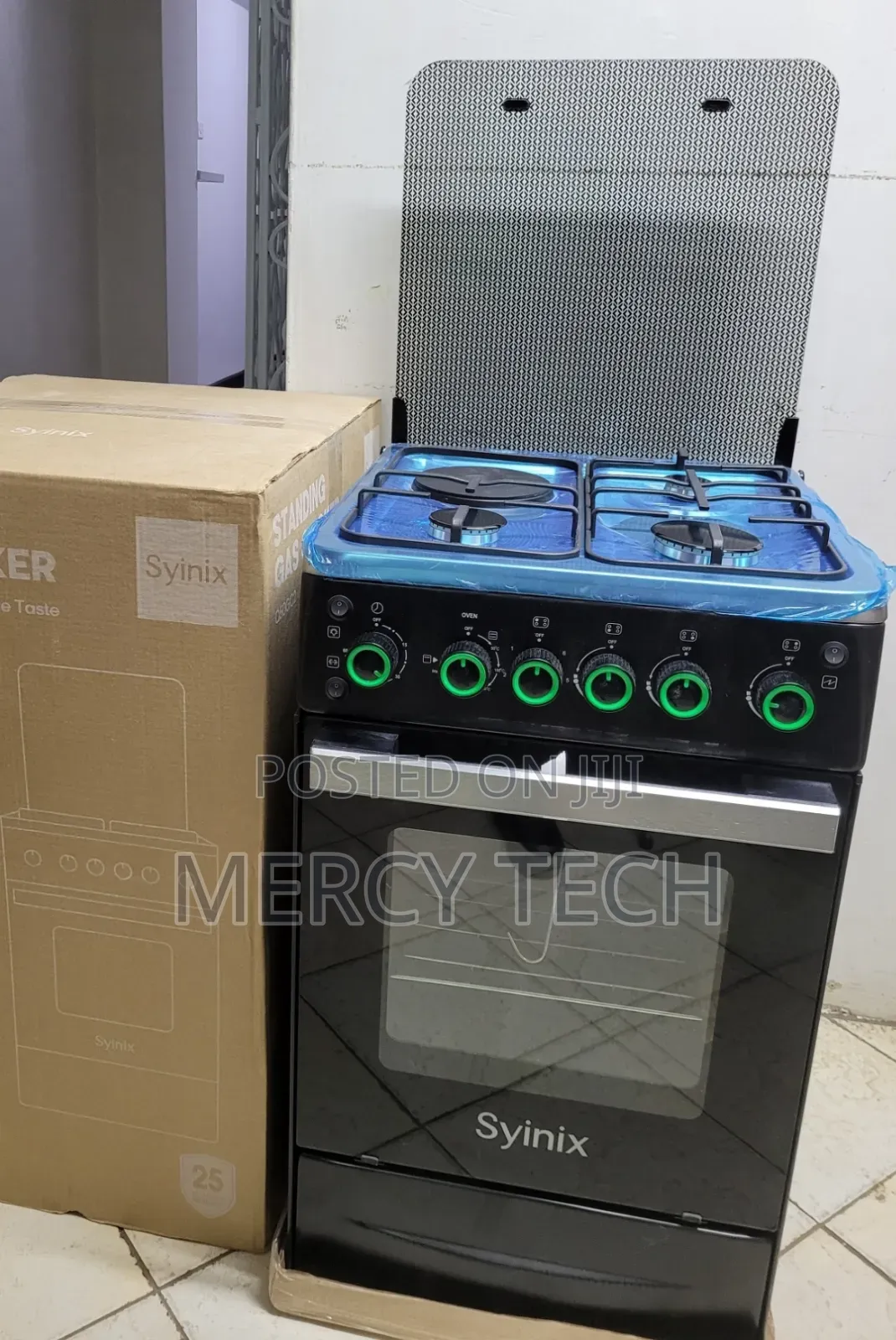 Syinix 50by 50 Standing Cooker With Electric Oven.