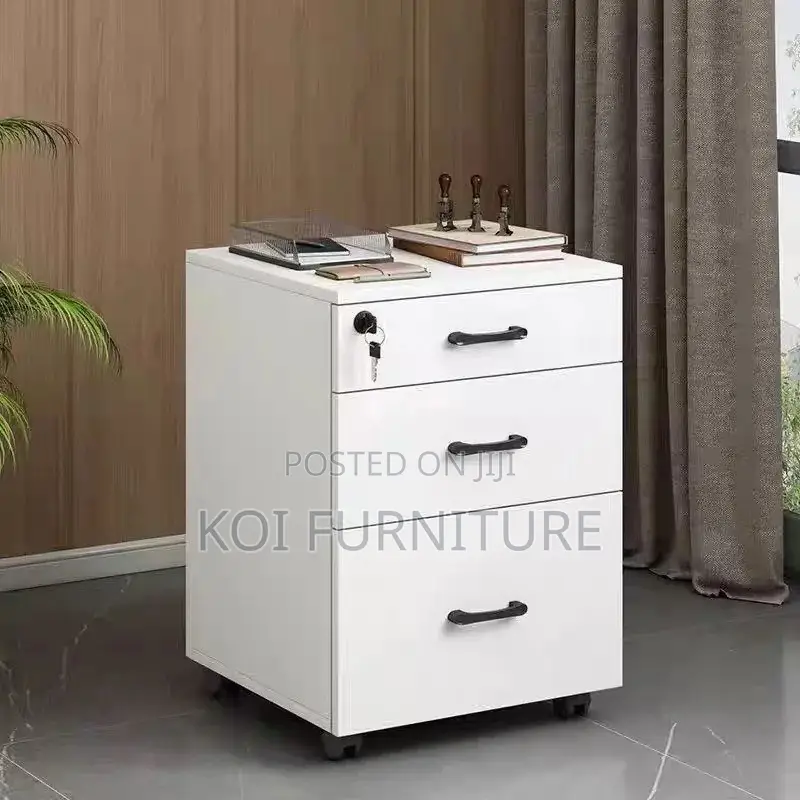 Office Cabinet; Three Drawers Wooden Executive Mobile Pedestal Cabinet