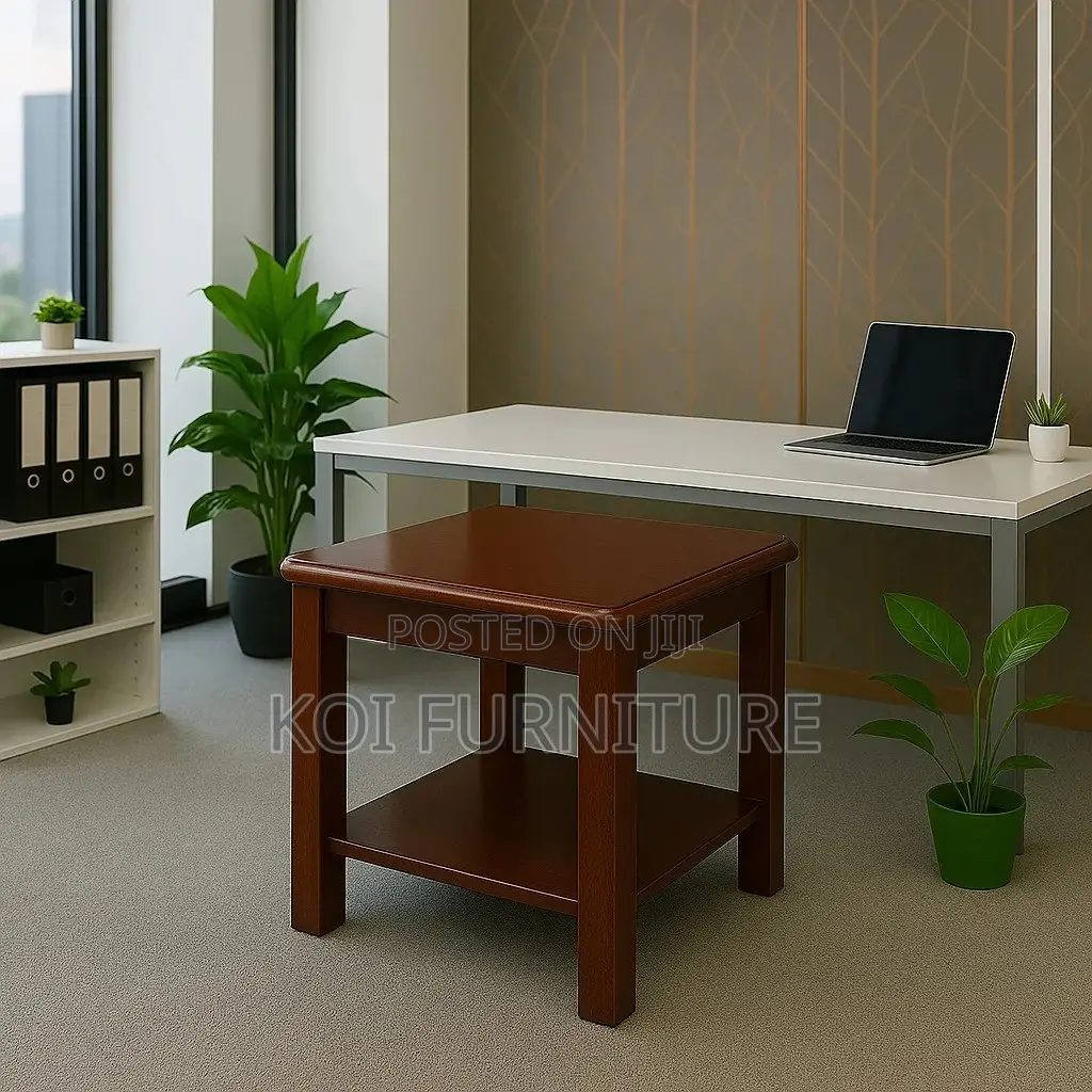Coffee Table; Square Mahogany Executive Sturdy Coffee Table