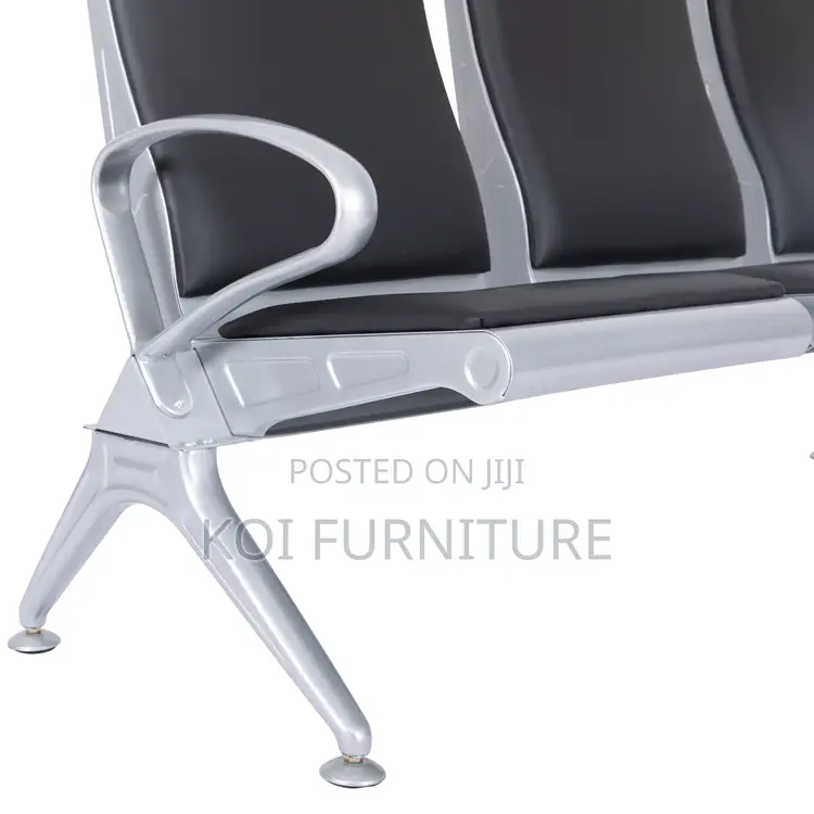 Office Bench : 3-Seater Heavy-Duty Linked Waiting Benches,