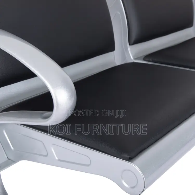Office Bench : 3-Seater Heavy-Duty Linked Waiting Benches,