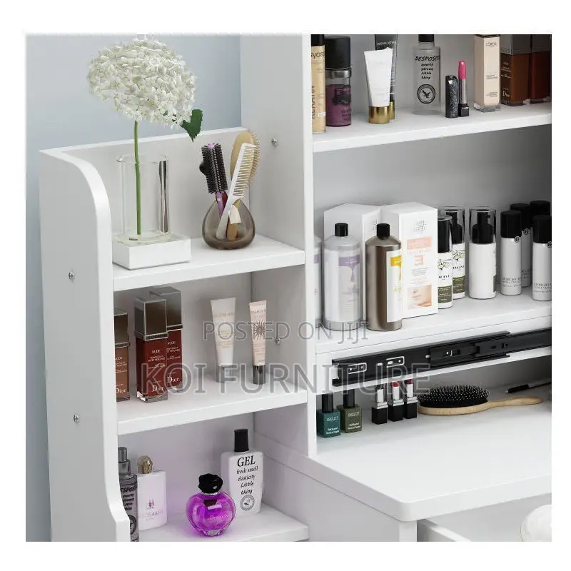 Vernity Set : White Safina Dressing Table Set